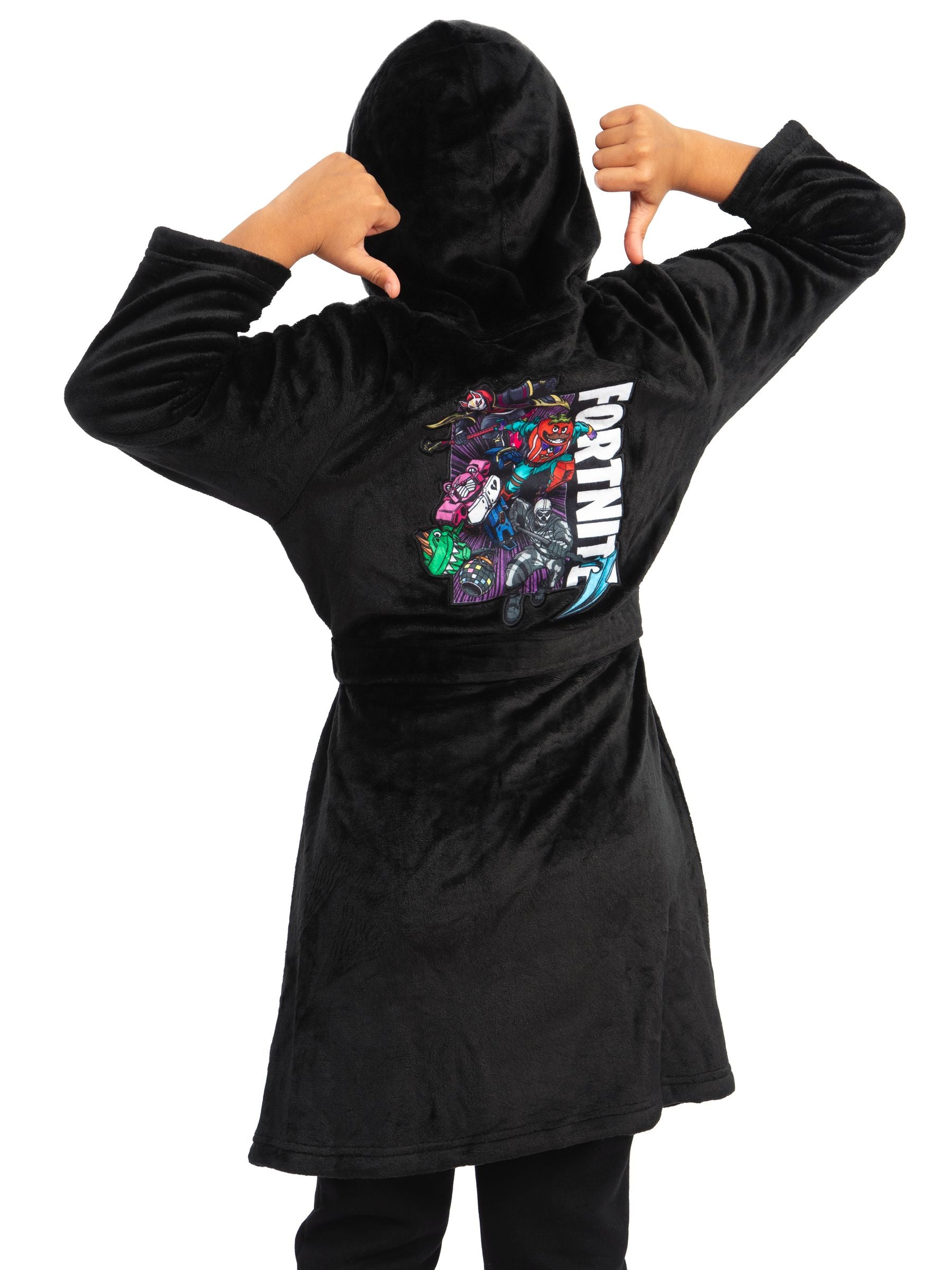 Character Black Fortnite Dressing Gown image 6