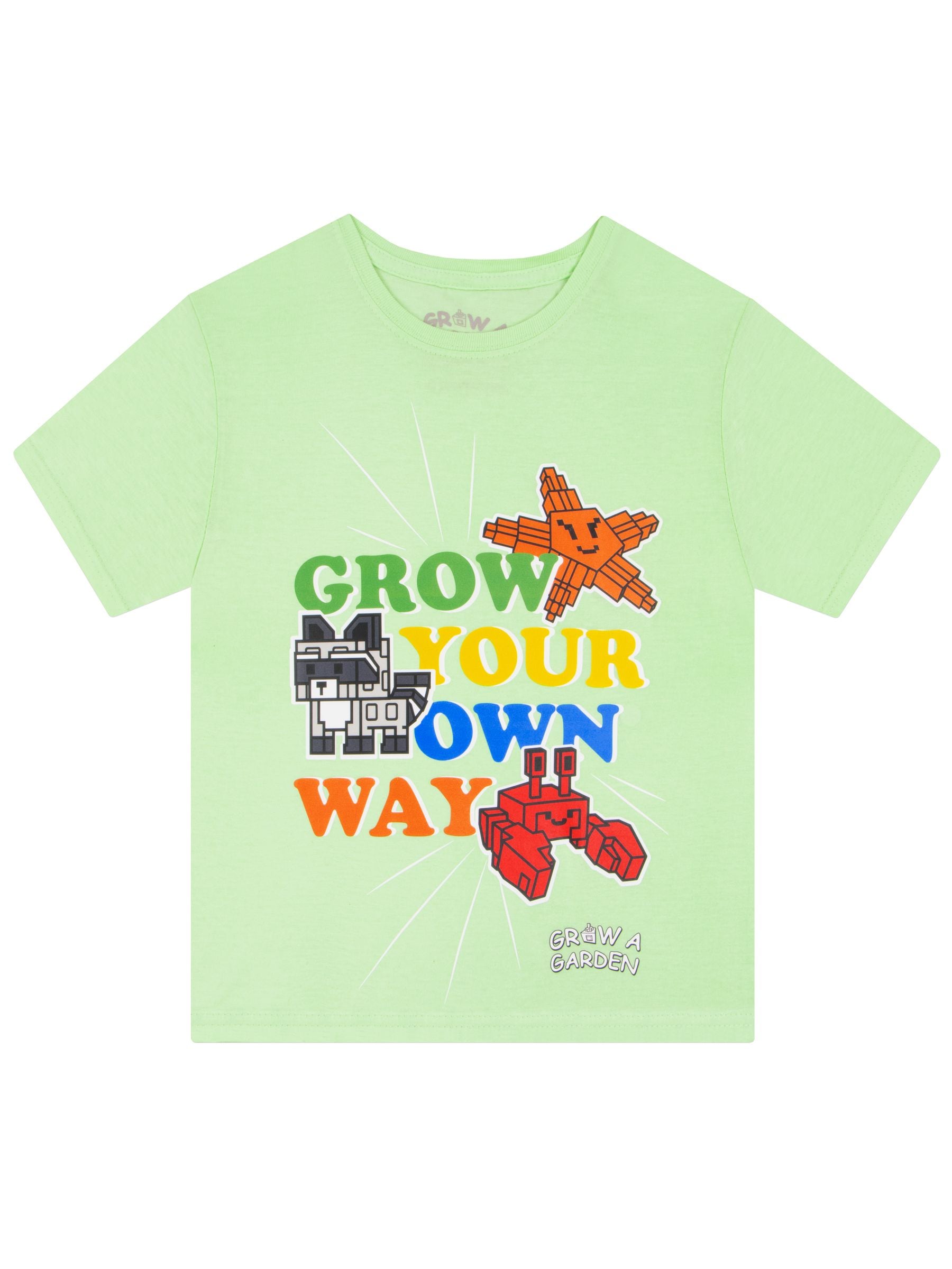 Character Green Roblox Grow A Garden T-Shirt image 1