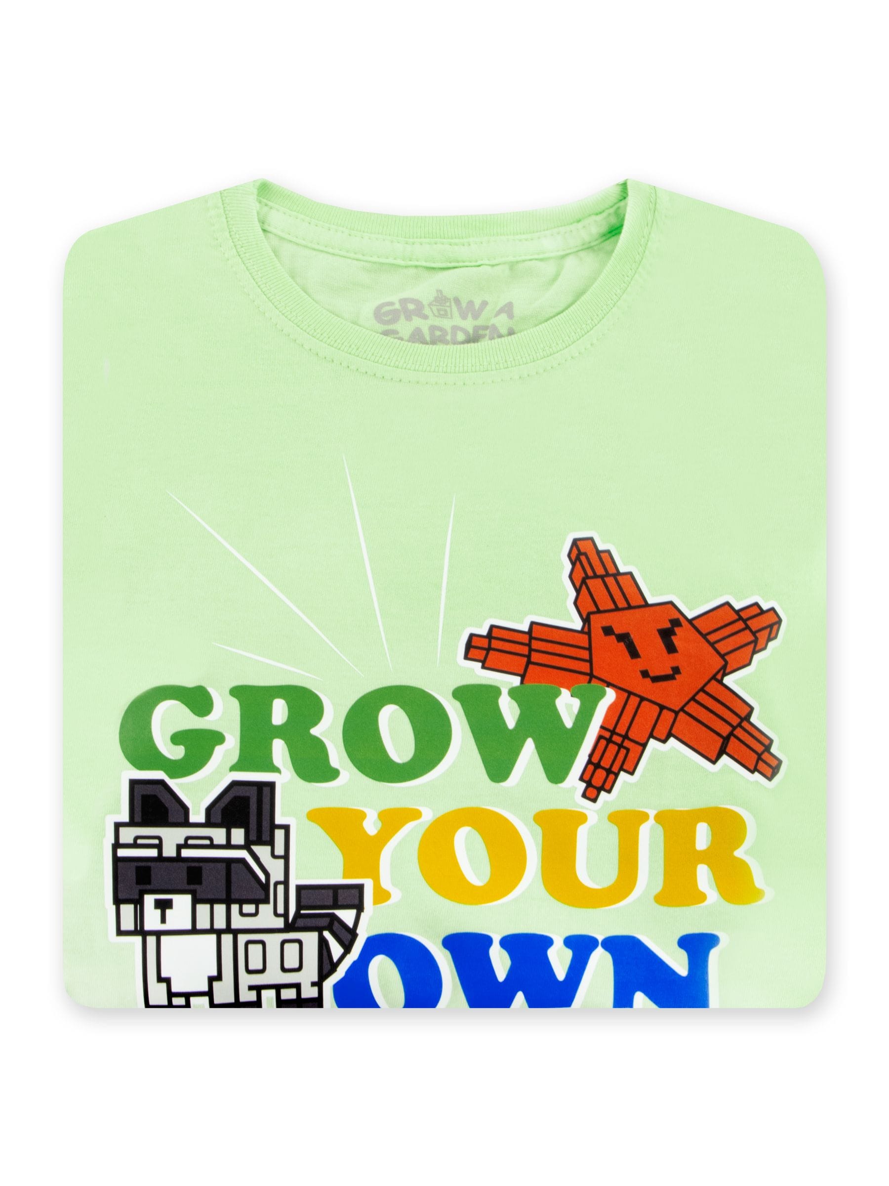 Character Green Roblox Grow A Garden T-Shirt image 3