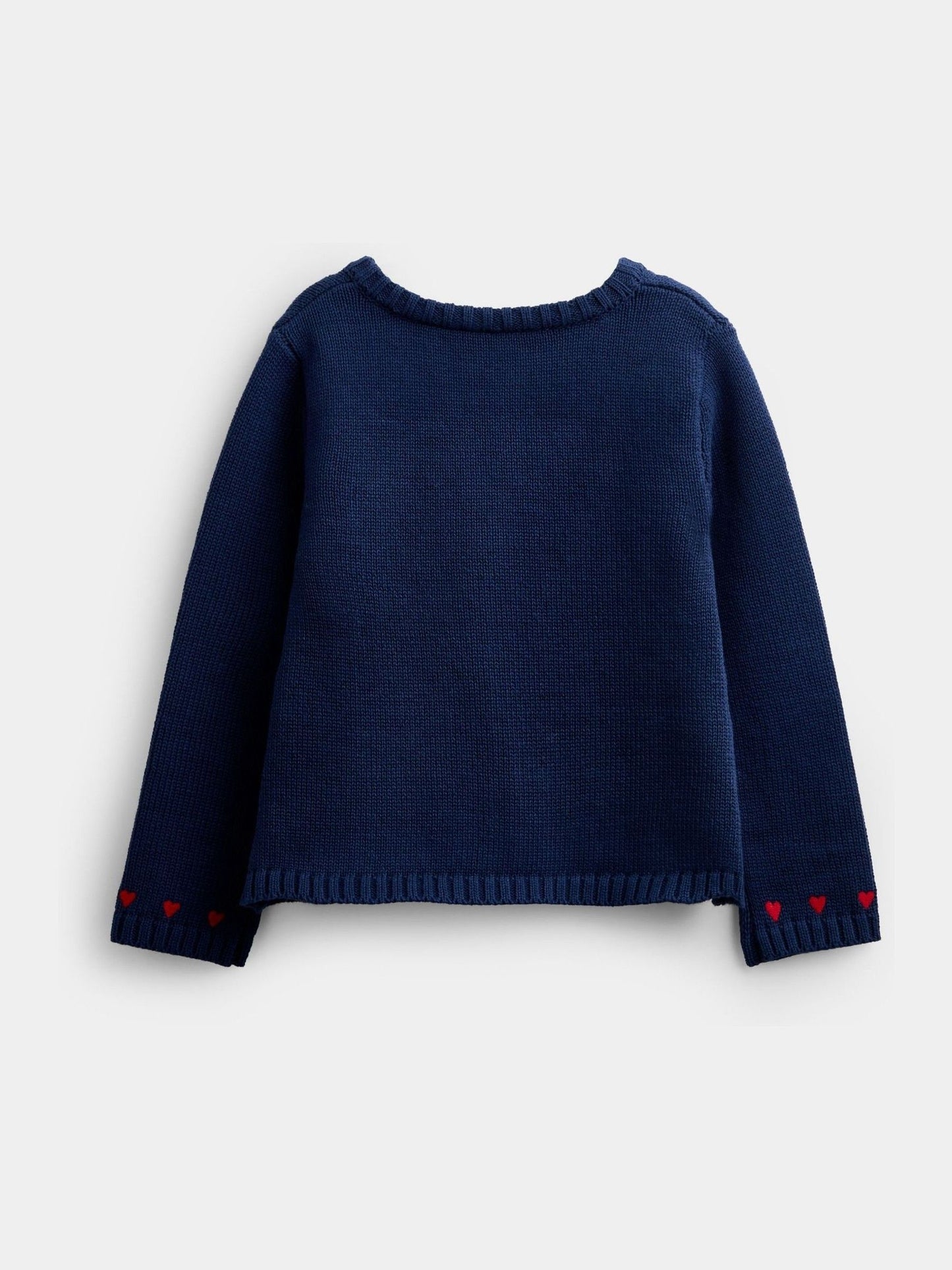 Dsiney Kidz - Jojo Maman Bébé Navy Blue Sausage Dog Appliqué Cotton Cardigan image 4