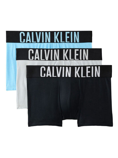 Dsiney Kidz - Calvin Klein Black/Grey/Blue Intense Power Cotton Trunks 3 Pack image 1