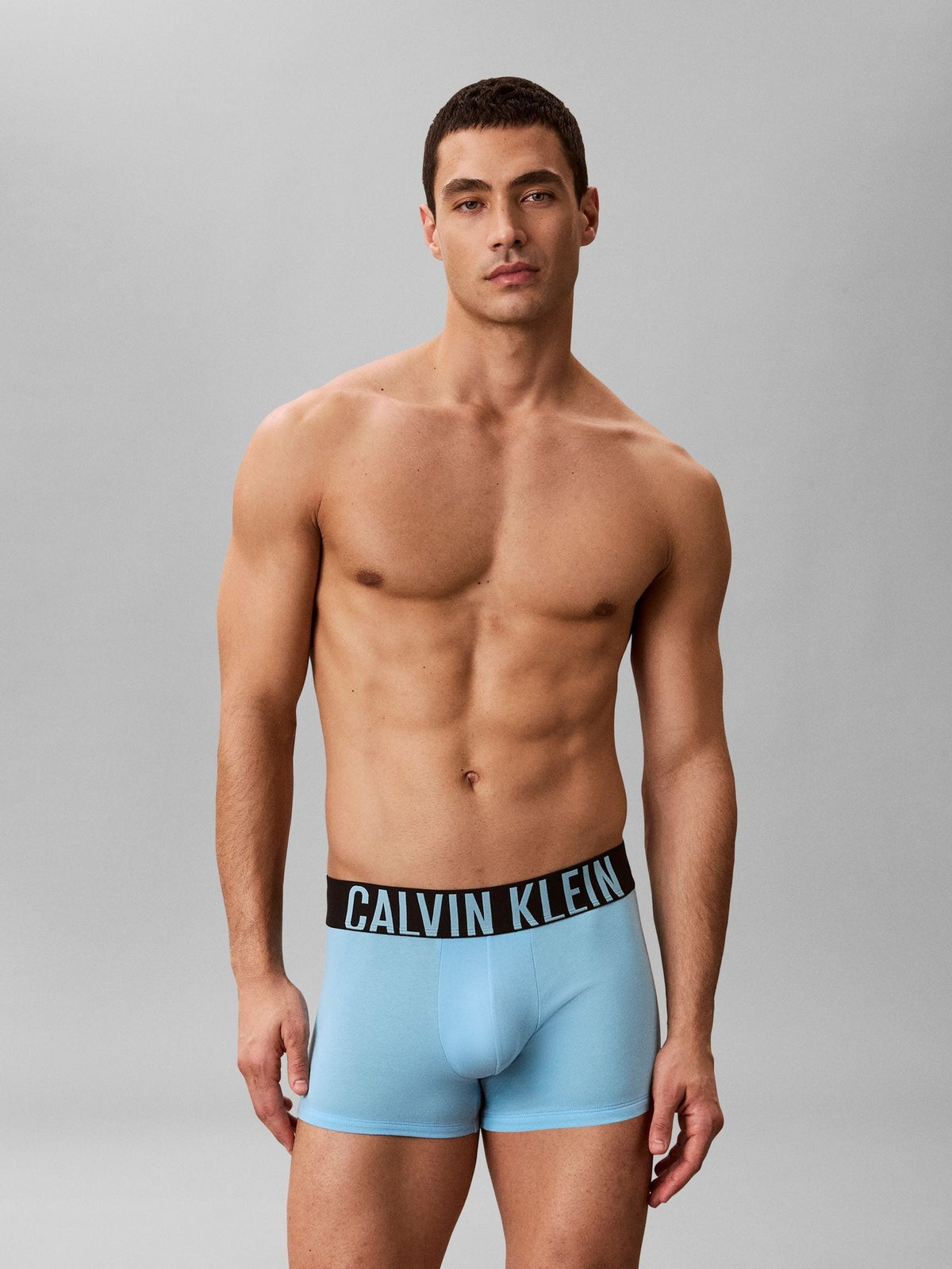 Dsiney Kidz - Calvin Klein Black/Grey/Blue Intense Power Cotton Trunks 3 Pack image 2