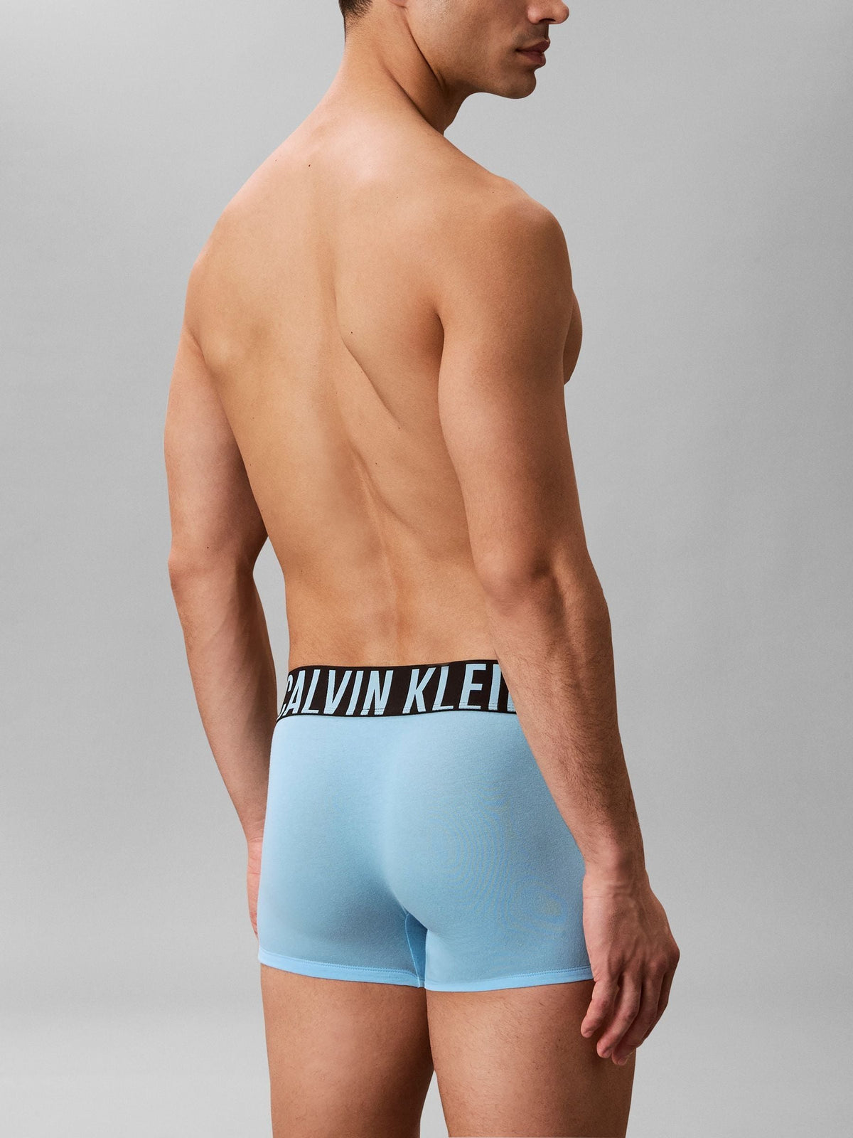 Dsiney Kidz - Calvin Klein Black/Grey/Blue Intense Power Cotton Trunks 3 Pack image 3