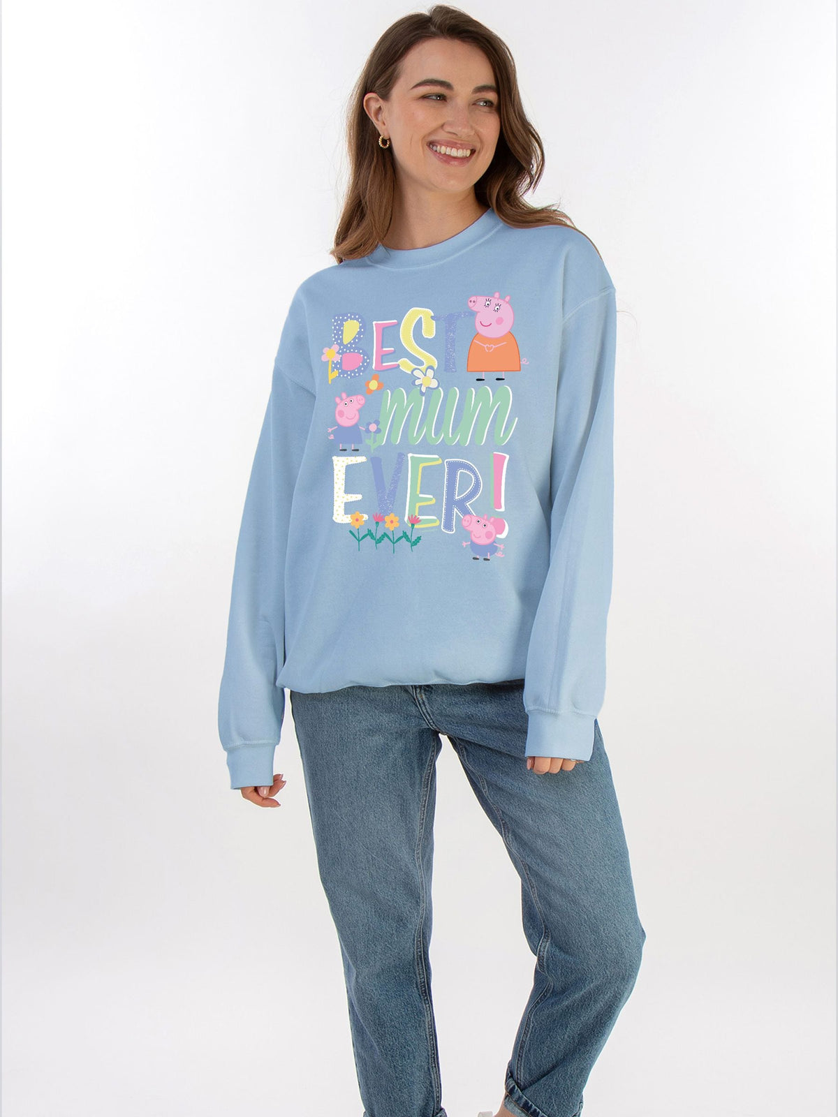 Brands In Blue Hasbro Peppa Pig Best Mum Ever Sweat Top - image 2