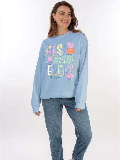 Brands In Blue Hasbro Peppa Pig Best Mum Ever Sweat Top - image 2