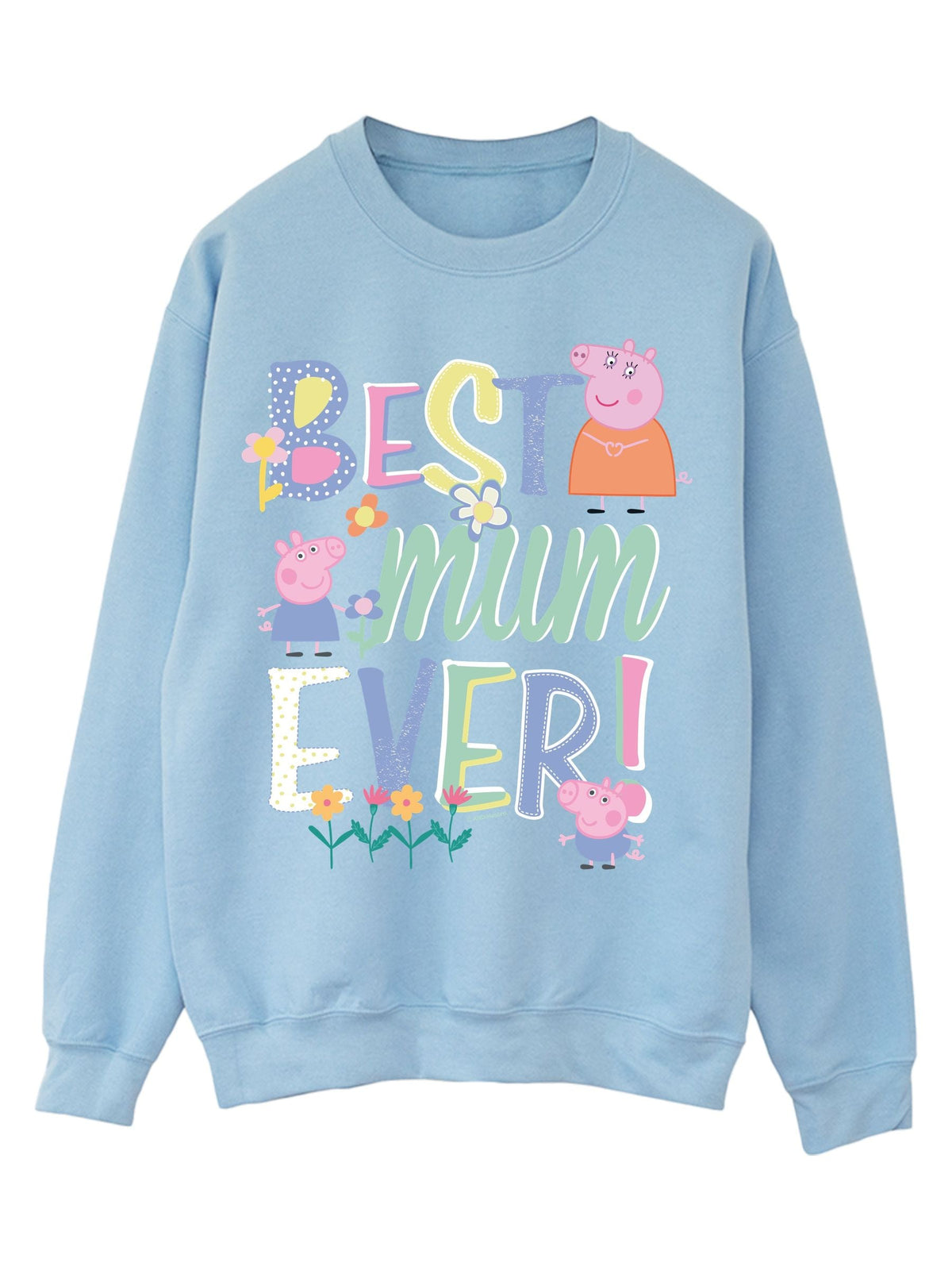 Brands In Blue Hasbro Peppa Pig Best Mum Ever Sweat Top - image 3