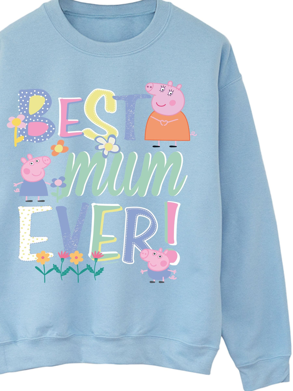 Brands In Blue Hasbro Peppa Pig Best Mum Ever Sweat Top - image 4