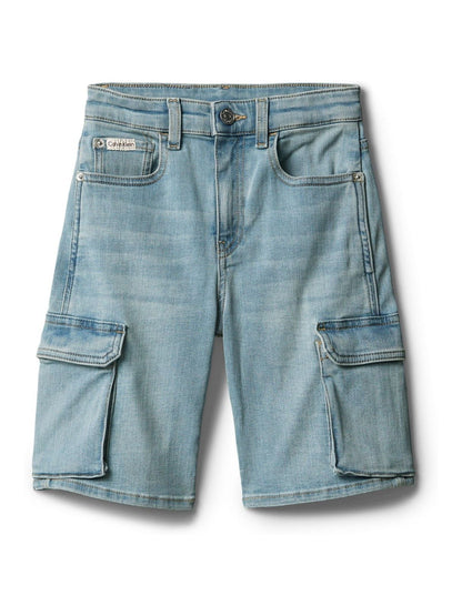 Calvin Klein Blue Denim Cargo Shorts image 5