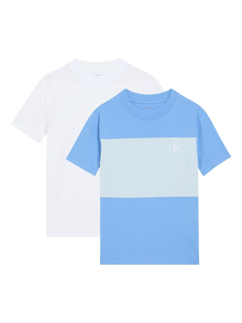 Calvin Klein Blue Short Sleeve Cotton T-Shirt 2 Pack image 1