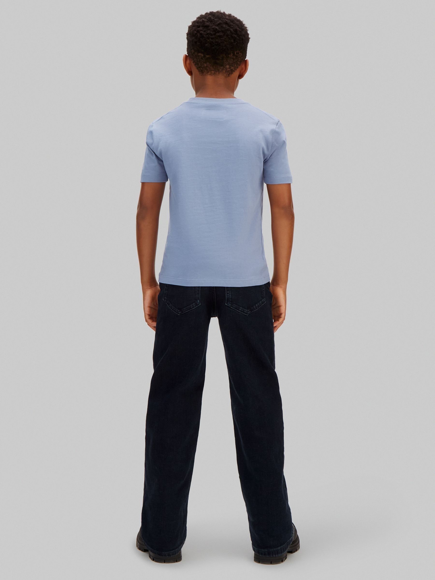 Calvin Klein Blue Short Sleeve Cotton T-Shirt image 4