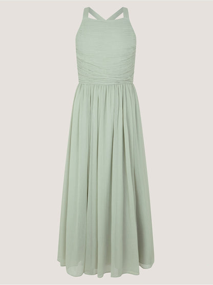 Monsoon Green Ellay Cross Back Chiffon Prom Dress image 2