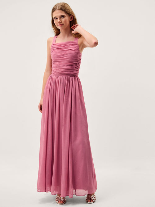 Dsiney Kidz - Monsoon Pink Ellay Cross Back Chiffon Prom Dress image 1