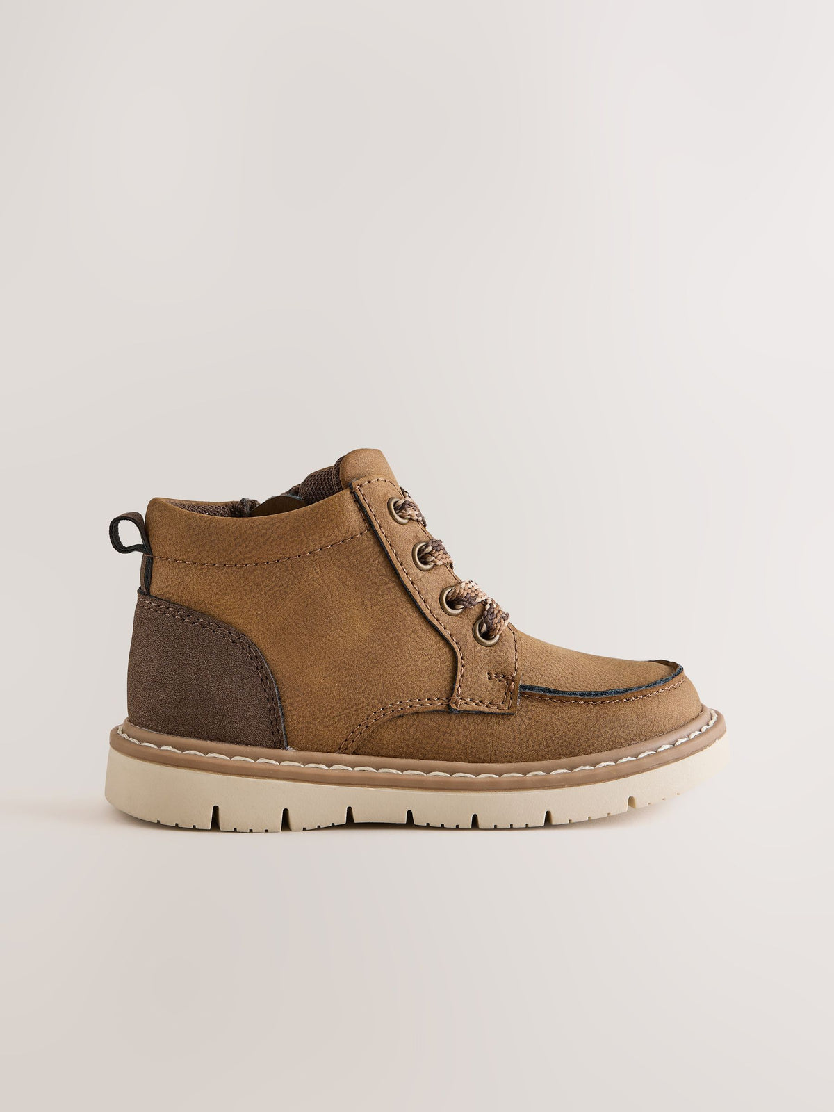 Brown Lace Up Apron Boots - image 2