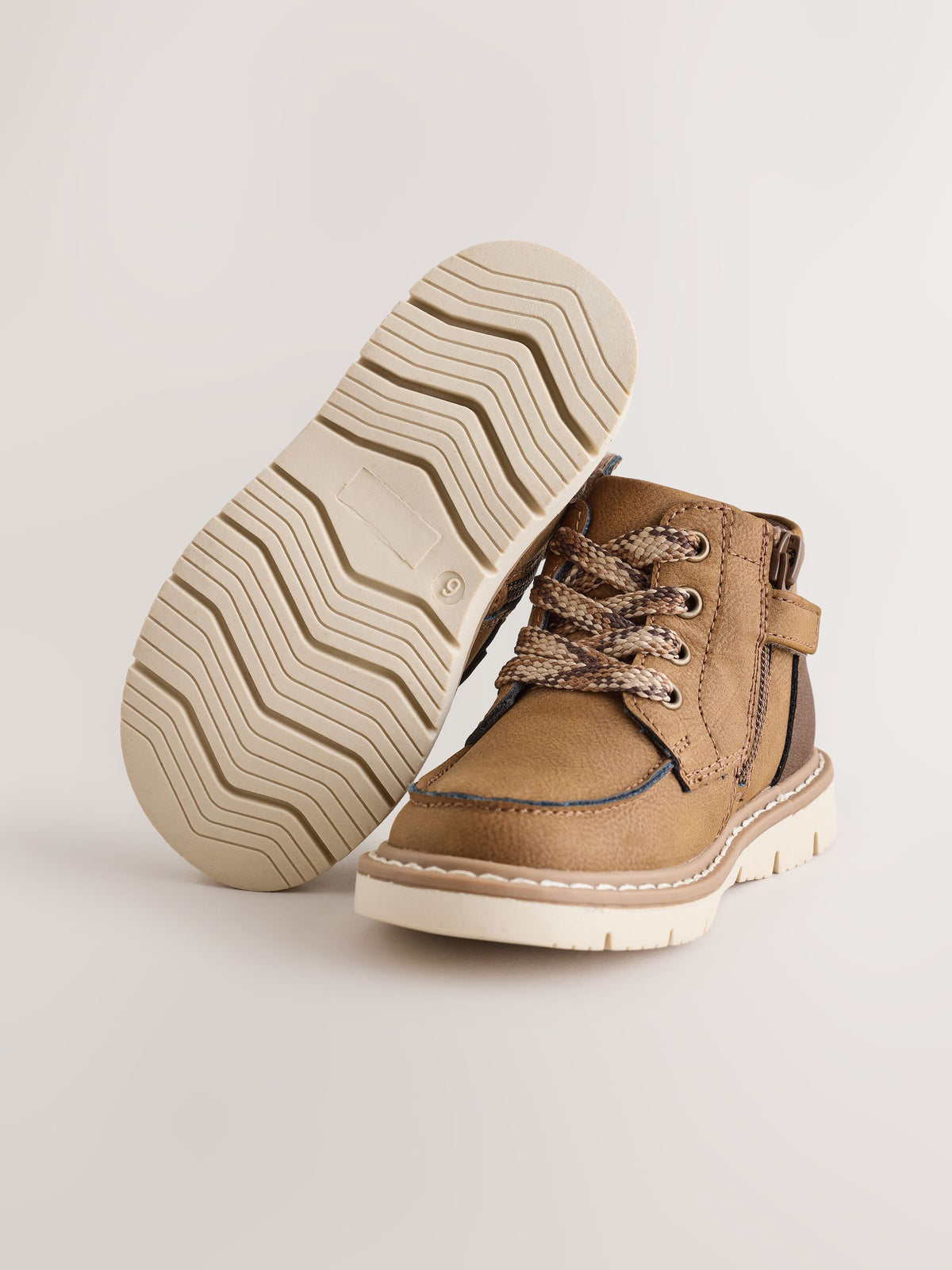 Brown Lace Up Apron Boots - image 3