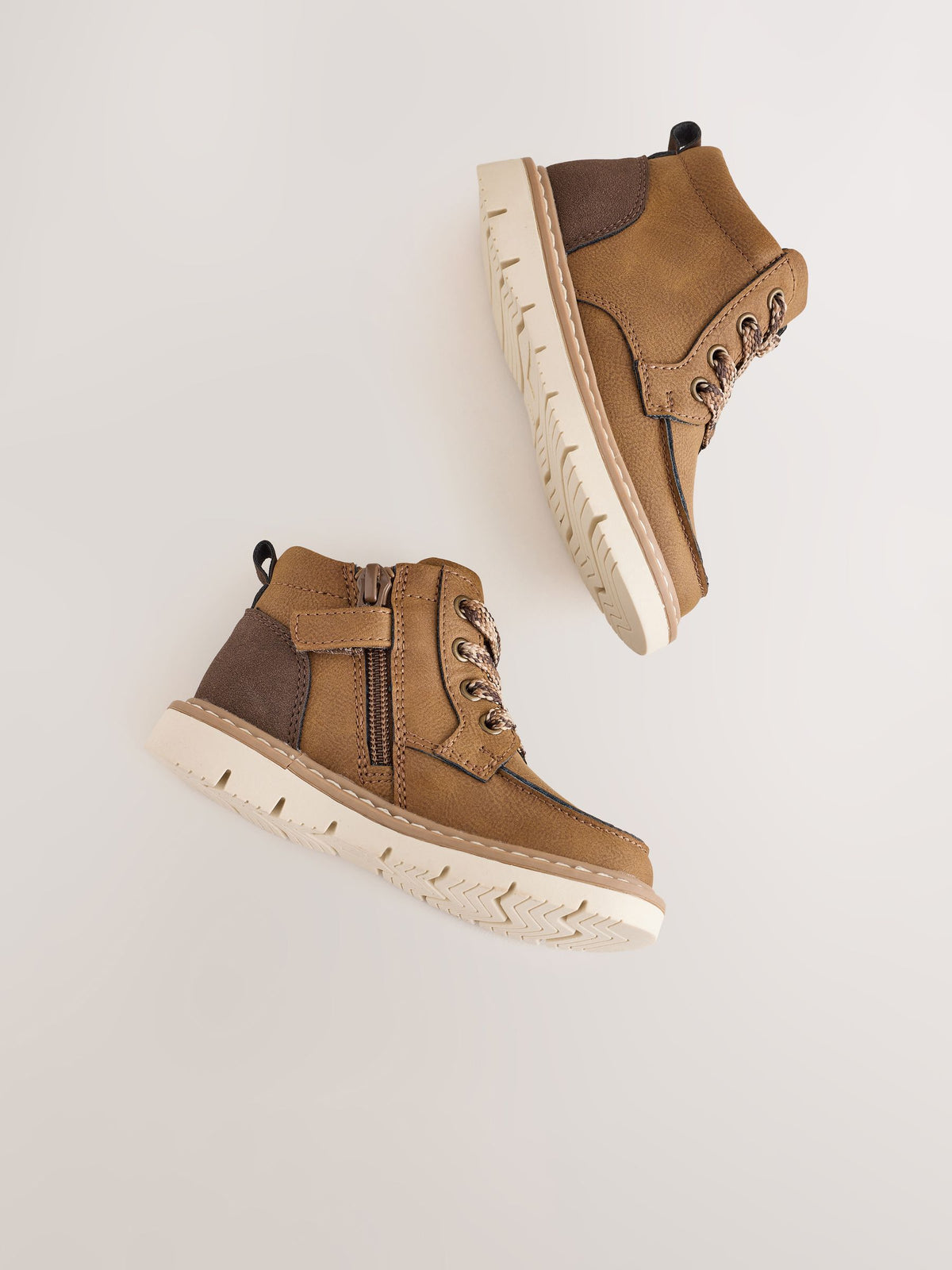 Brown Lace Up Apron Boots - image 4