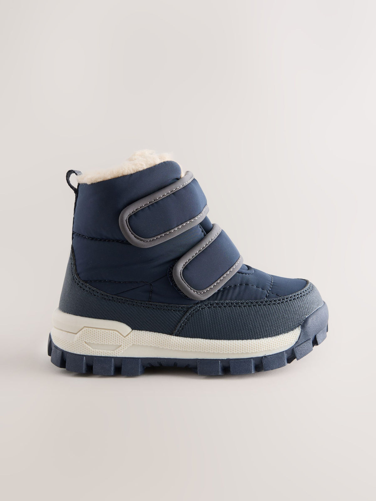 Dsiney Kidz - Navy Standard Fit (F) Waterproof Warm Lined Touch Fastening Walking Boots image 2