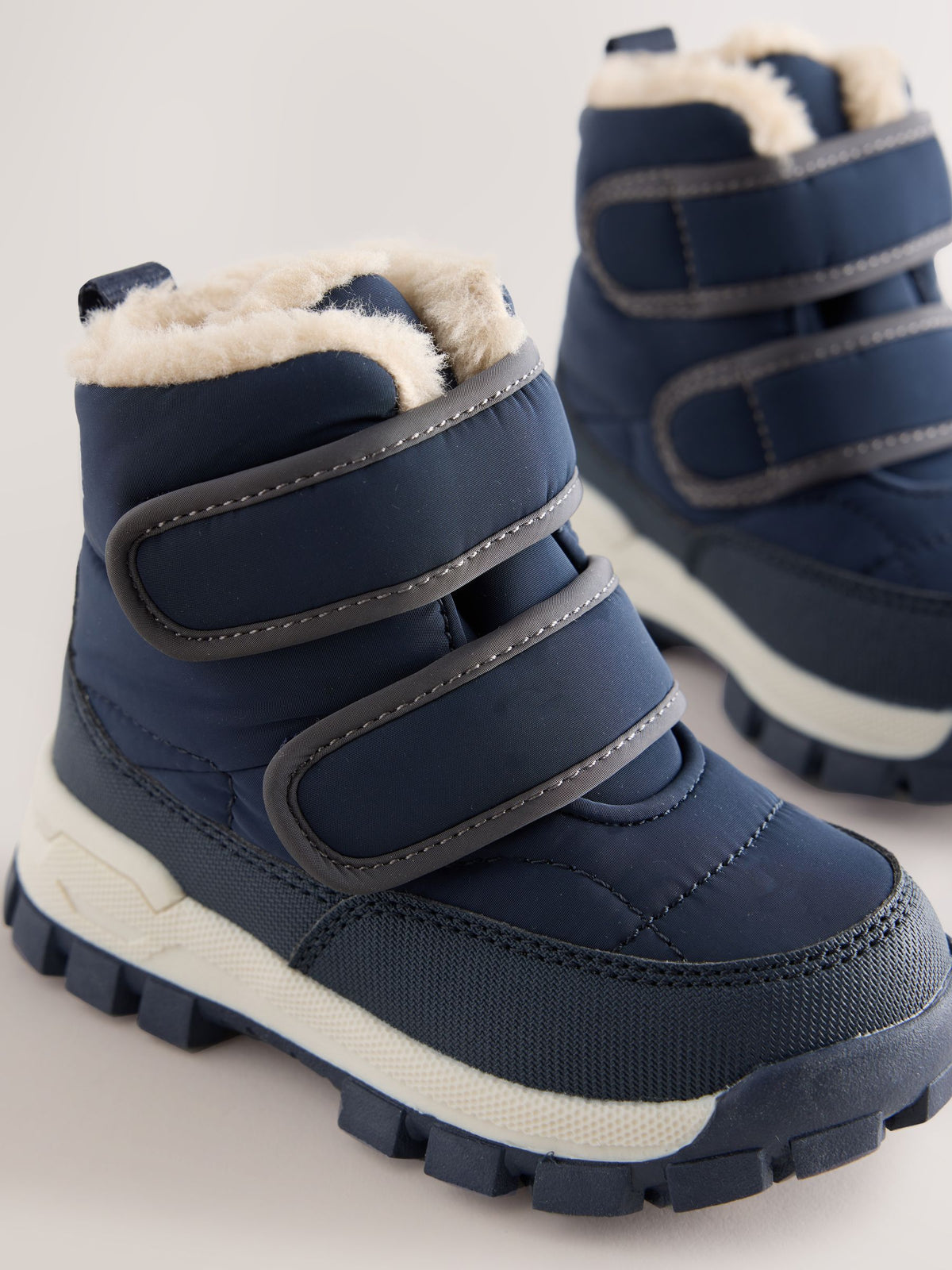 Dsiney Kidz - Navy Standard Fit (F) Warm Lined Touch Fastening Walking Boots image 3