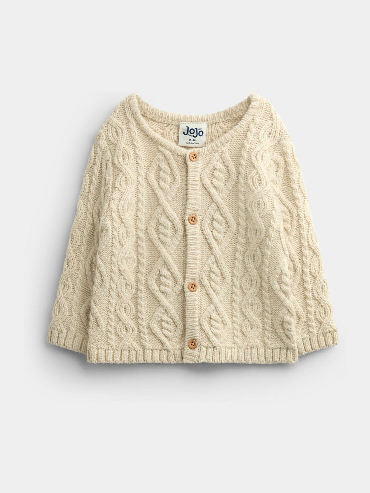 JoJo Maman Bébé Natural Cable 3-Piece Cable Knit Set - image 3