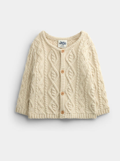 JoJo Maman Bébé Natural Cable 3-Piece Cable Knit Set - image 3