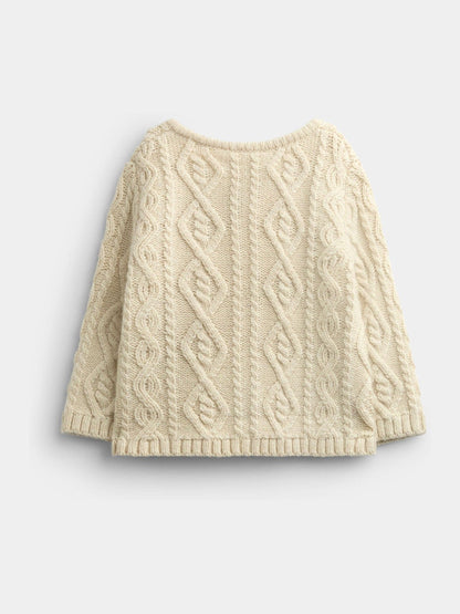 JoJo Maman Bébé Natural Cable 3-Piece Cable Knit Set - image 4