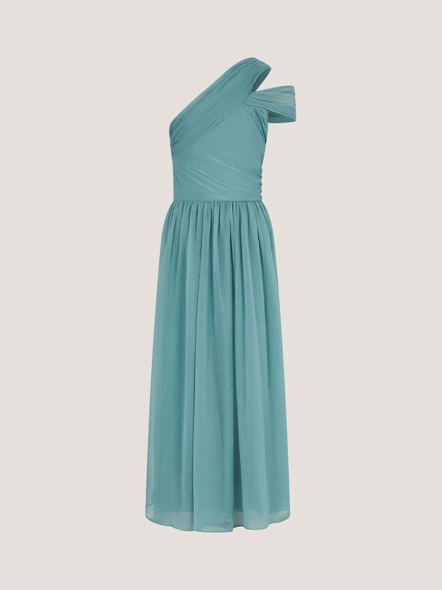 Monsoon Green Arianna One Shoulder Tulle Prom Dress image 2