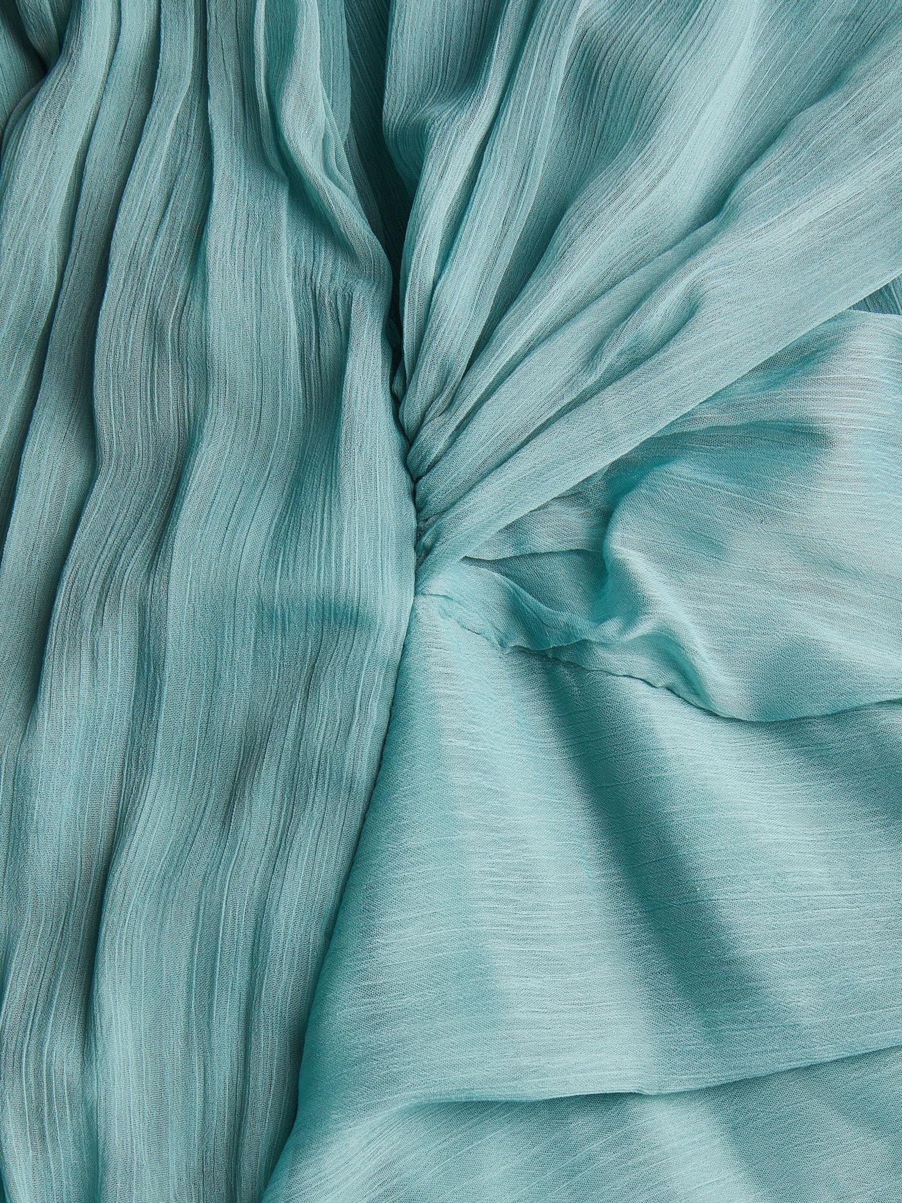 Monsoon Green Arianna One Shoulder Tulle Prom Dress image 4