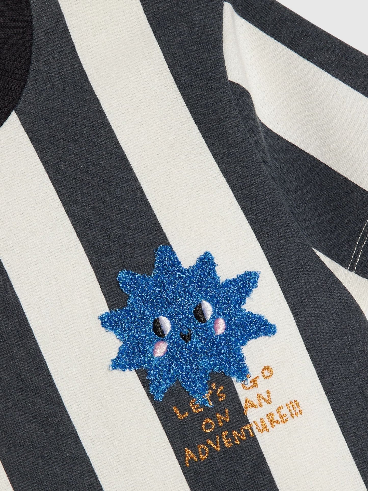 River Island Blue Abbie Rosie Oversized Striped T-Shirt & Shorts Set image 4