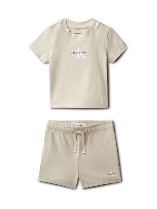Calvin Klein Natural Knit Shorts 2 Piece Set image 1