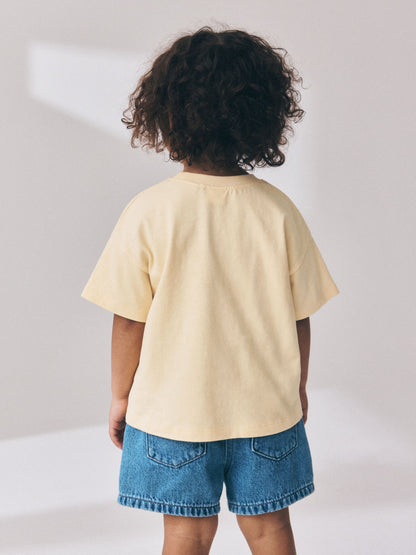 Dsiney Kidz - Yellow Smile Slogan T-Shirt (3mths-7yrs) image 3