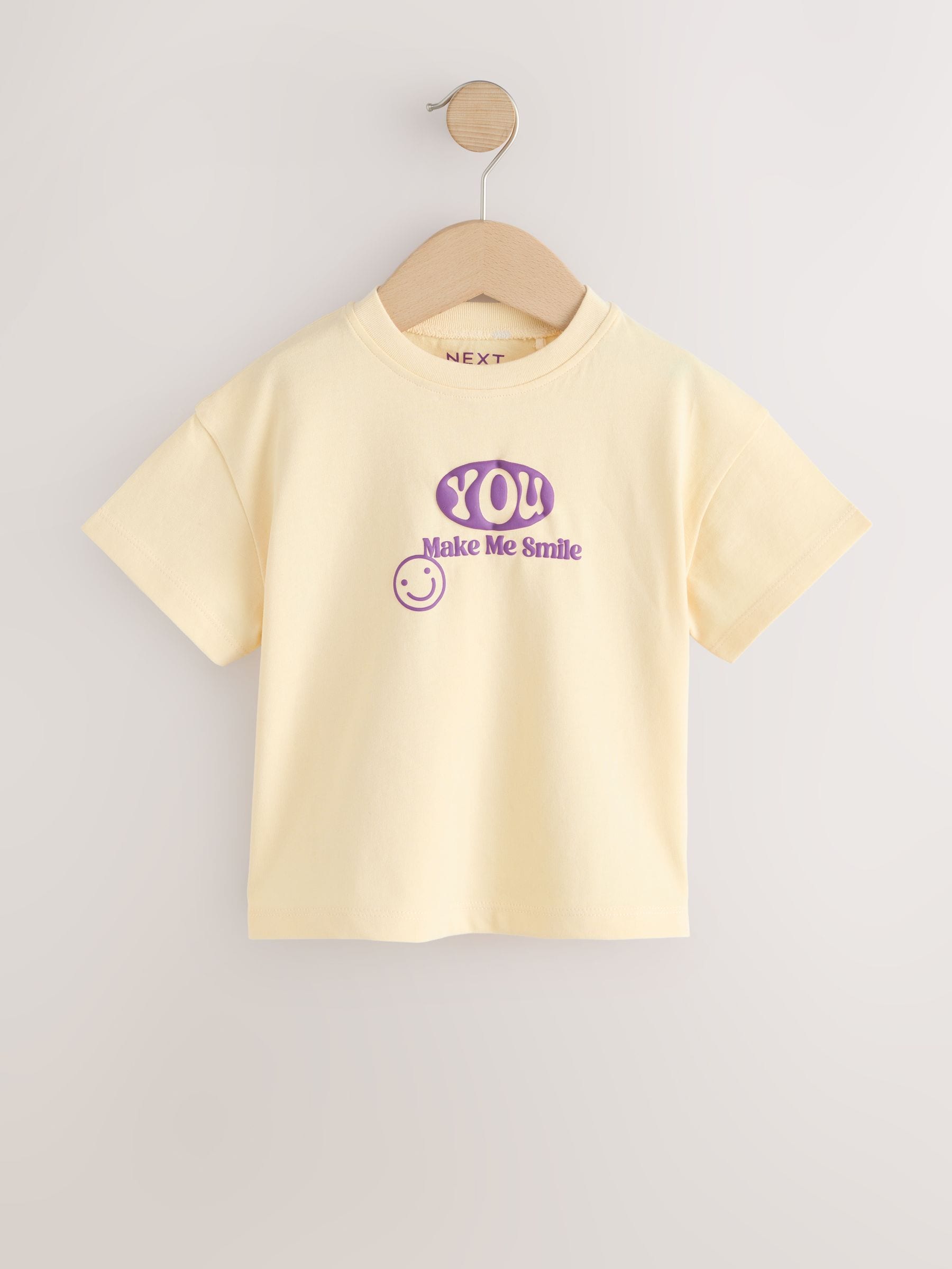 Dsiney Kidz - Yellow Smile Slogan T-Shirt (3mths-7yrs) image 5
