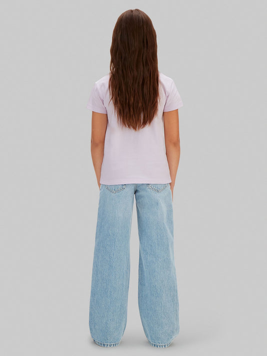 Calvin Klein Purple Script Logo T-Shirt image 2