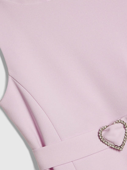 River Island Purple 3D Organza Hem Dress image 3