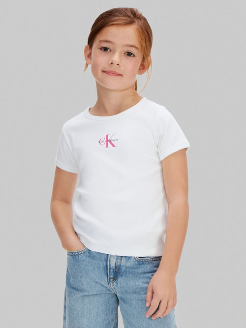 Calvin Klein White T-Shirt Script Logo image 1