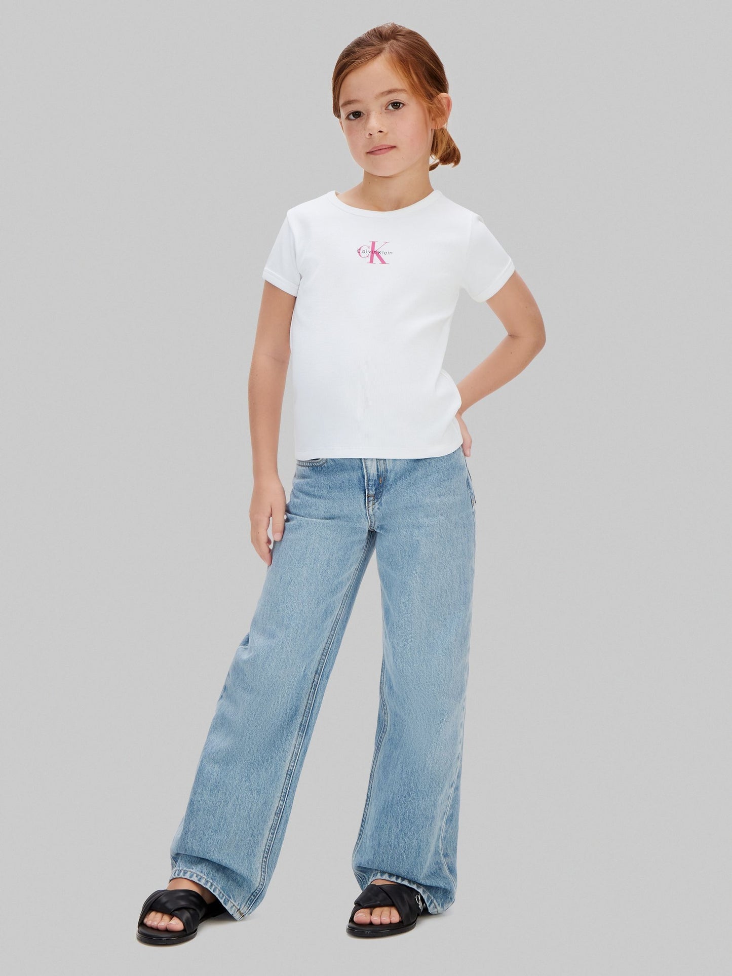 Calvin Klein White T-Shirt Script Logo image 3