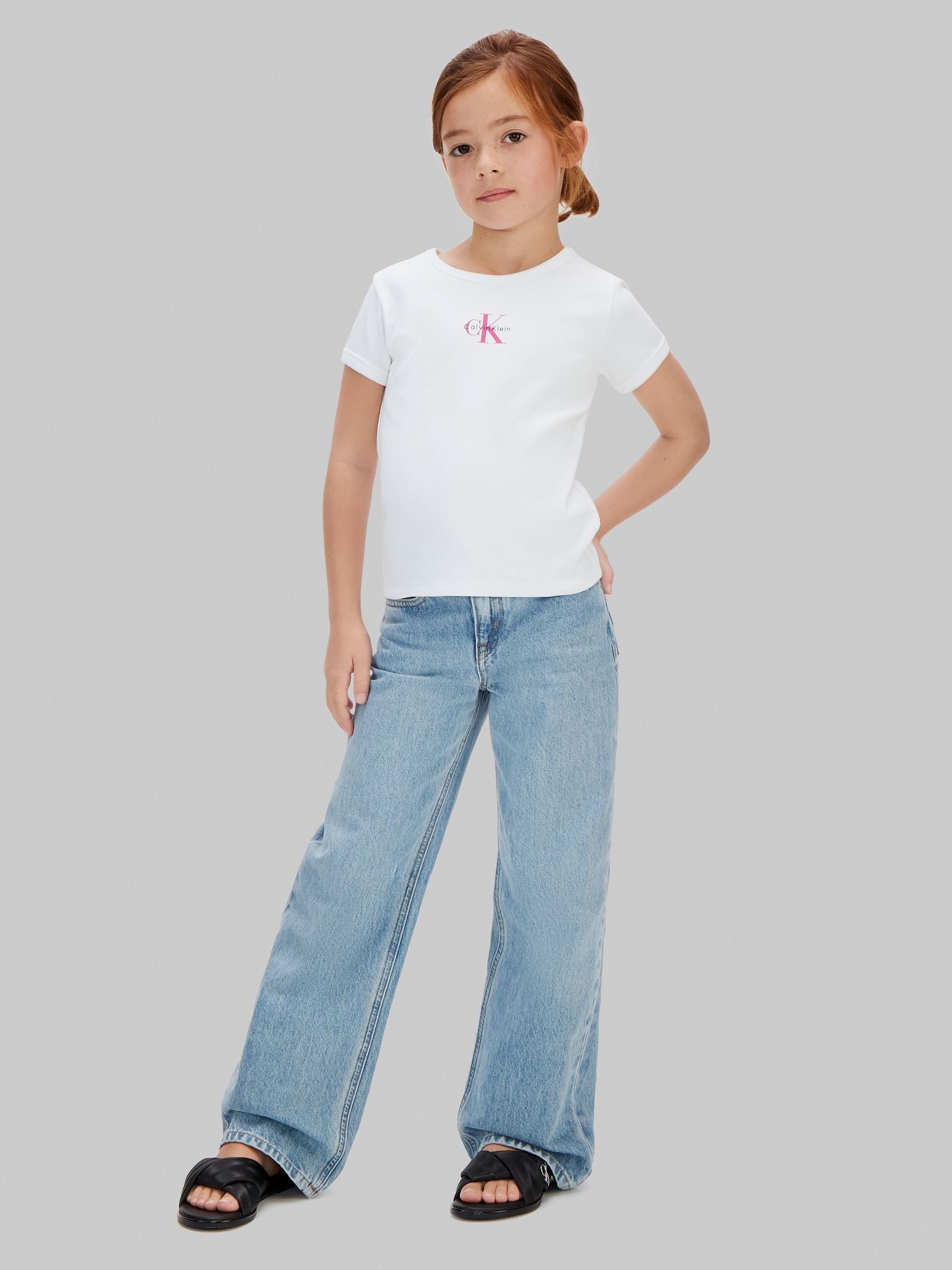 Calvin Klein White T-Shirt Script Logo image 3