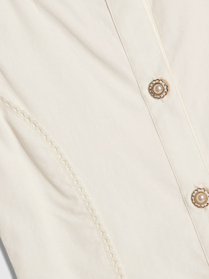 River Island White Beaded Drop Waist Dress image 4