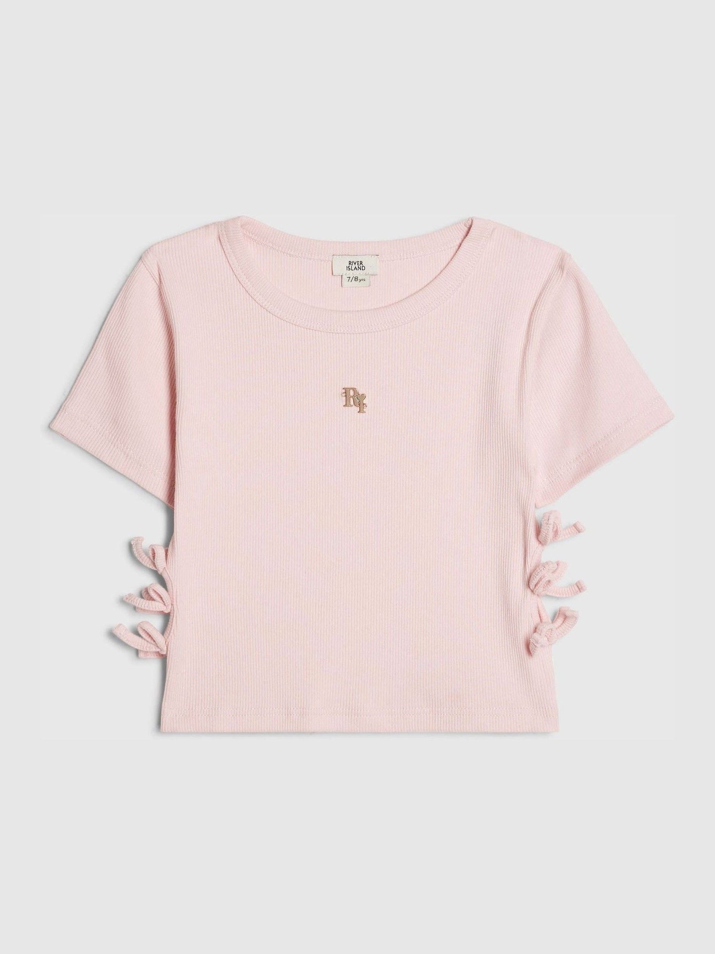 Dsiney Kidz - River Island Pink 3D Bow Ribbed Top image 1