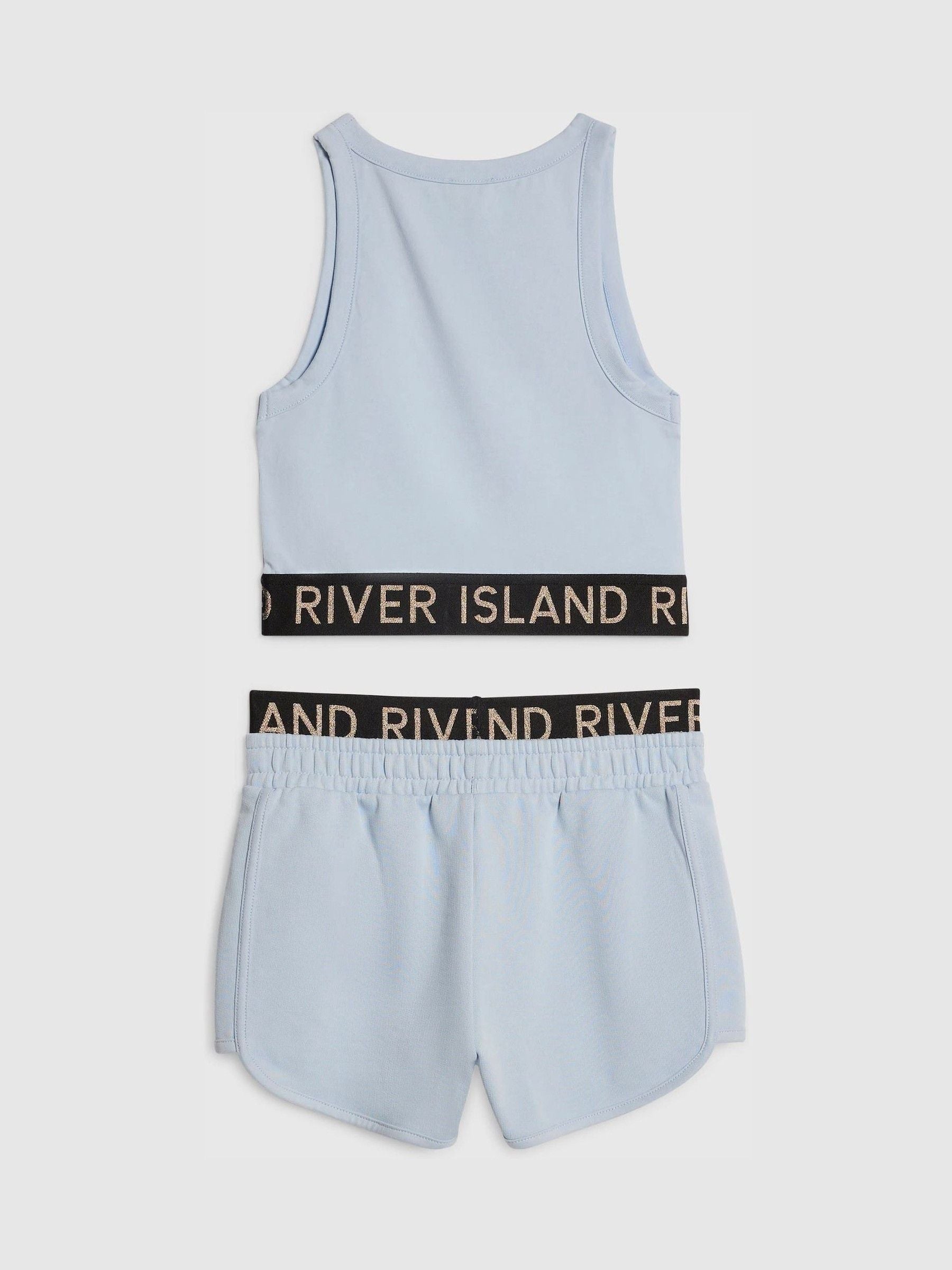 Dsiney Kidz - River Island Blue Logo Tank & Runner Short Set image 2