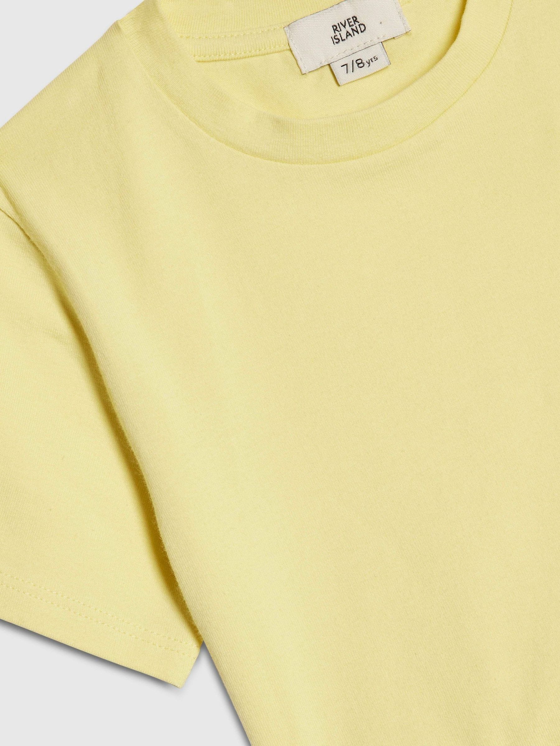 Dsiney Kidz - River Island Yellow Logo T-Shirt & Skort Set image 4