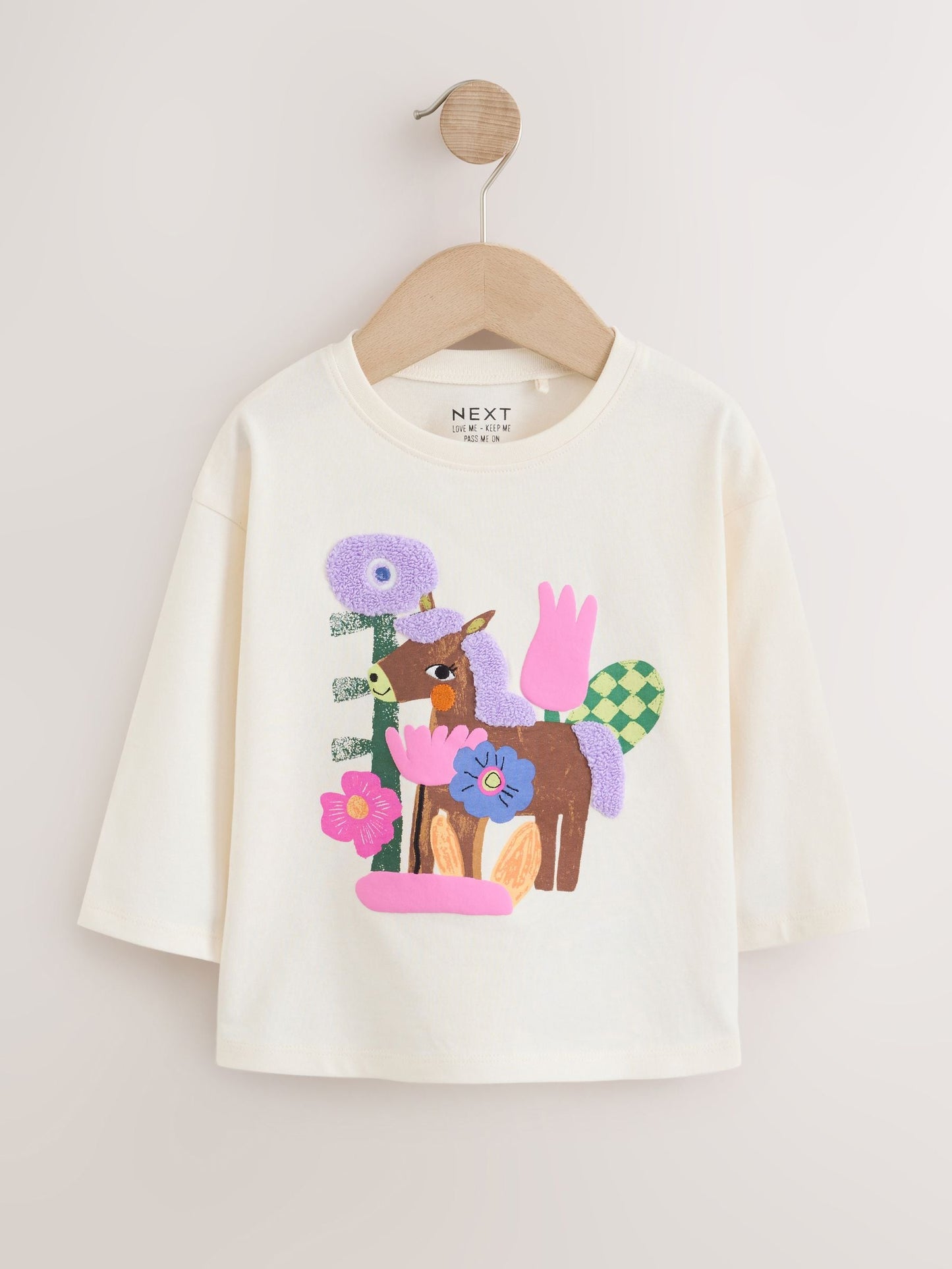 Dsiney Kidz - Ecru White Long Sleeve T-Shirt (3mths-7yrs) image 1
