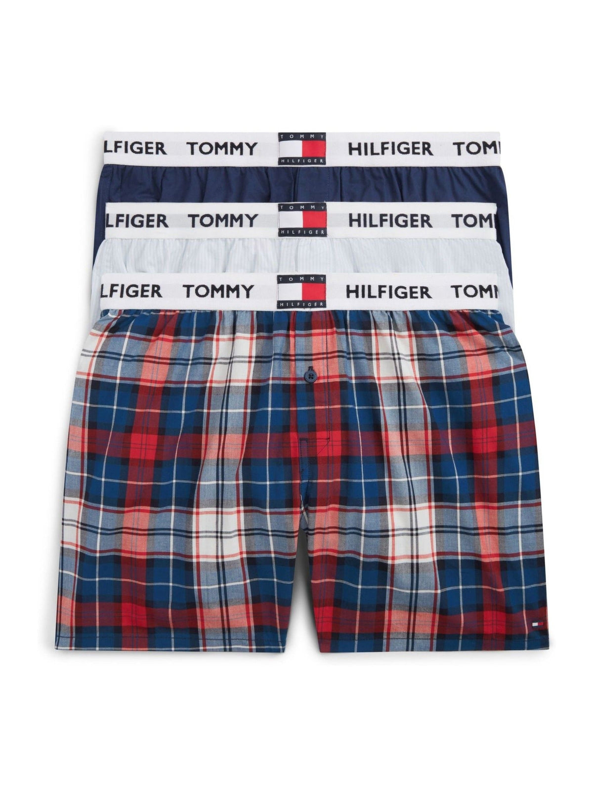 Dsiney Kidz - Tommy Hilfiger Blue Woven Boxers 3 Pack image 1
