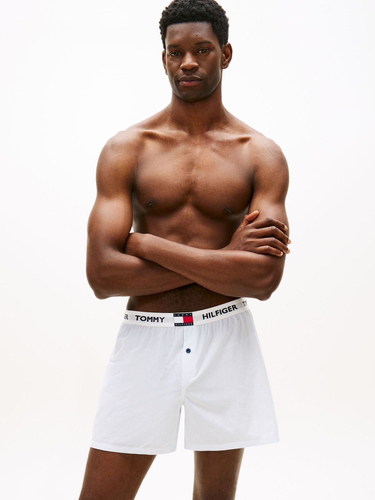 Dsiney Kidz - Tommy Hilfiger Blue Woven Boxers 3 Pack image 2