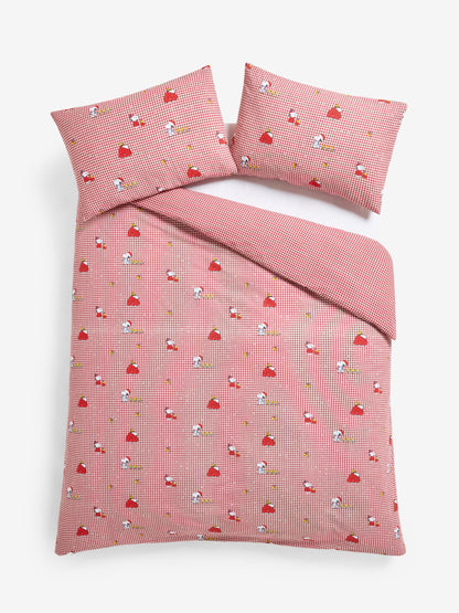 Red Peanuts Snoopy Christmas Duvet Cover and Pillowcase Set - image 6