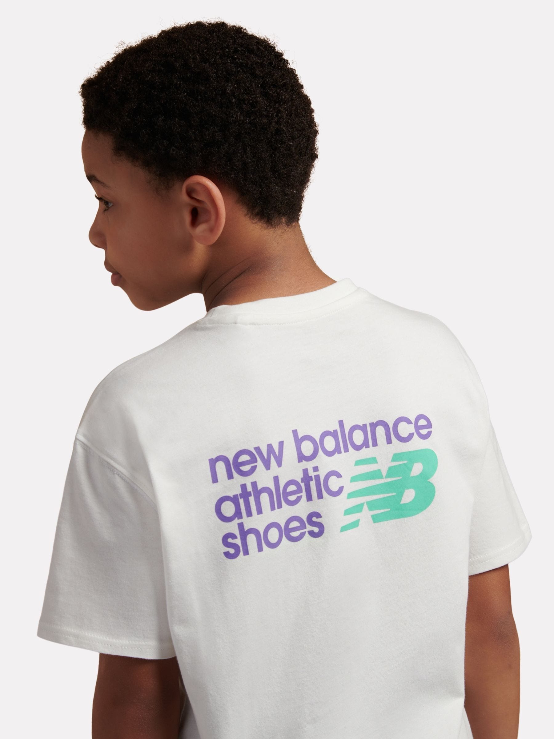 Dsiney Kidz - New Balance White Athletics Relaxed Premium Graphic T-Shirt image 4