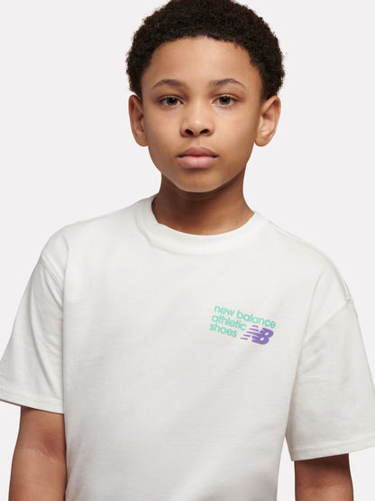 Dsiney Kidz - New Balance White Athletics Relaxed Premium Graphic T-Shirt image 6