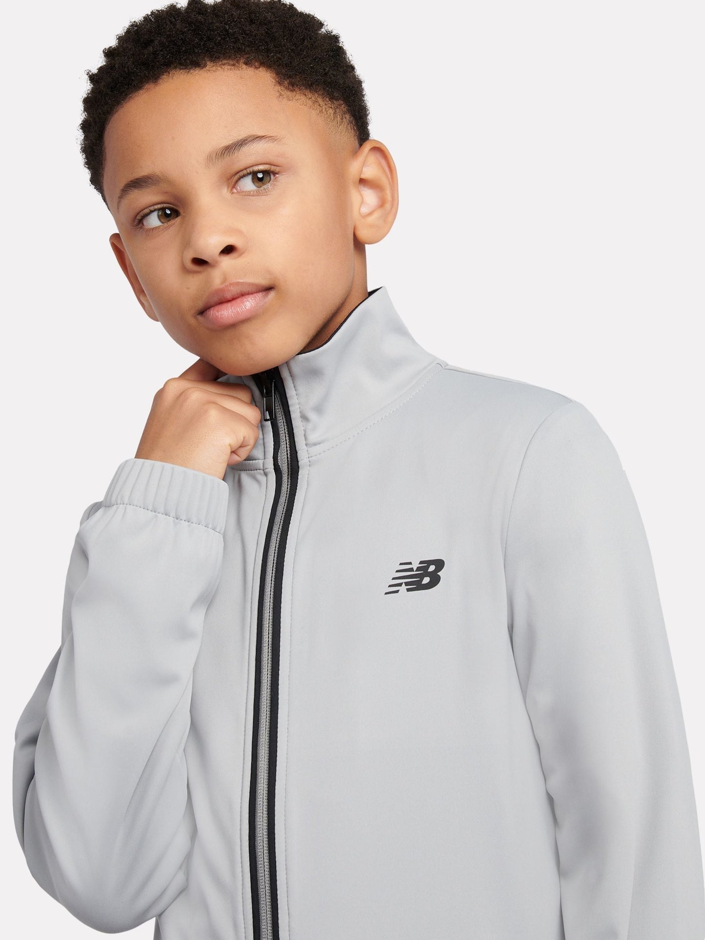 Dsiney Kidz - New Balance Grey Quarter Zip Funnel & Joggers Set image 6