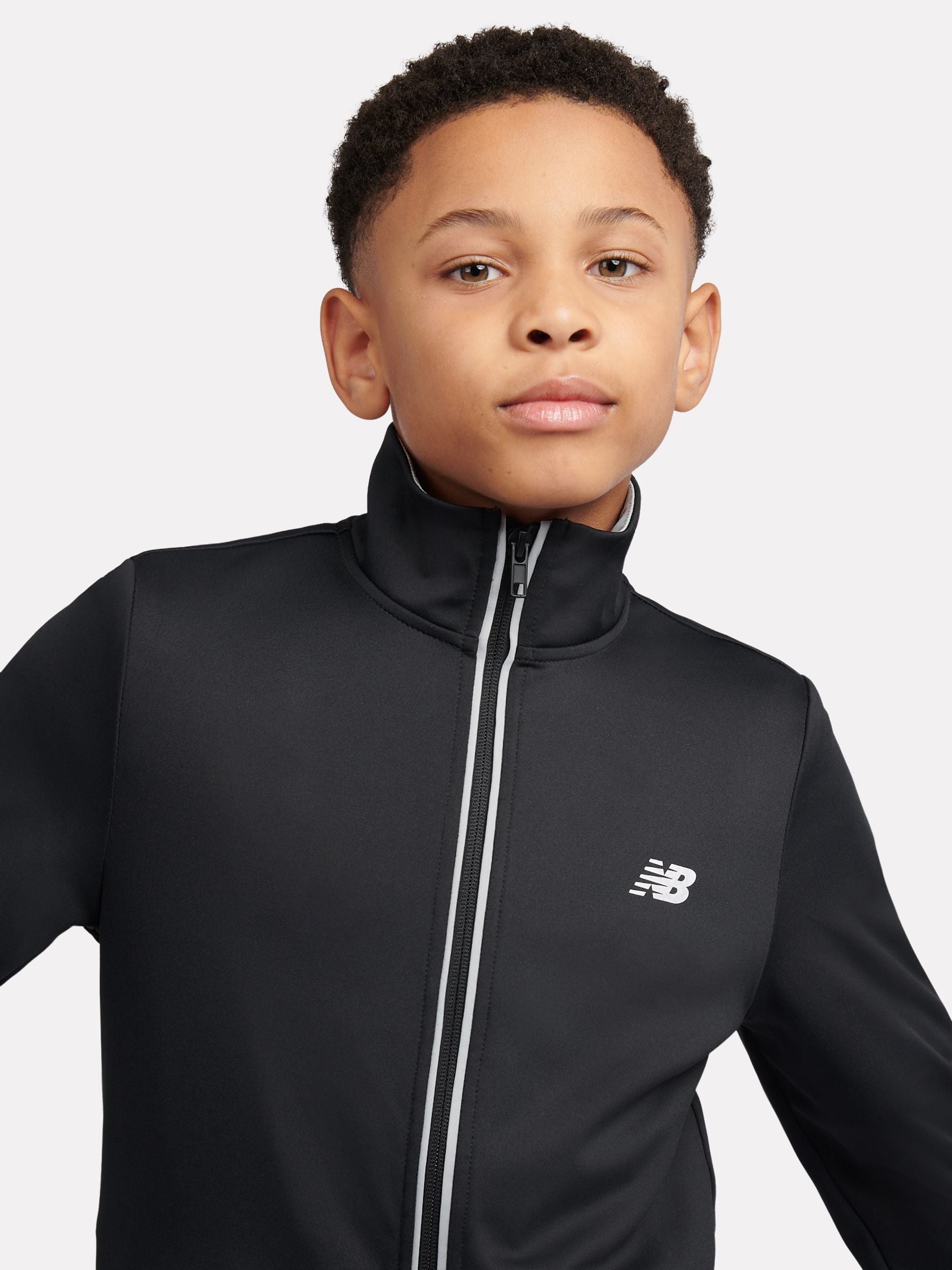 Dsiney Kidz - New Balance Black Quarter Zip Funnel & Joggers Set image 6