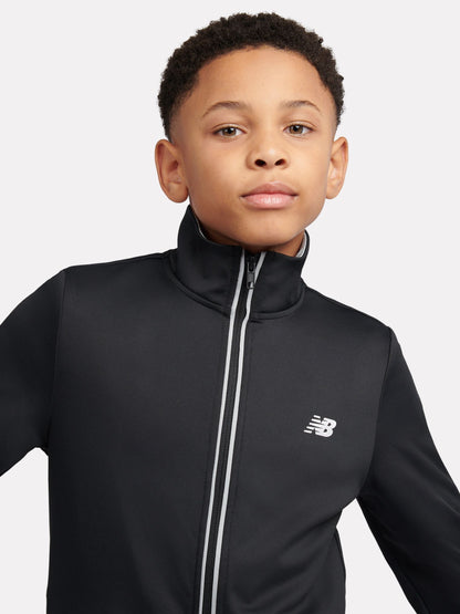 Dsiney Kidz - New Balance Black Quarter Zip Funnel & Joggers Set image 6