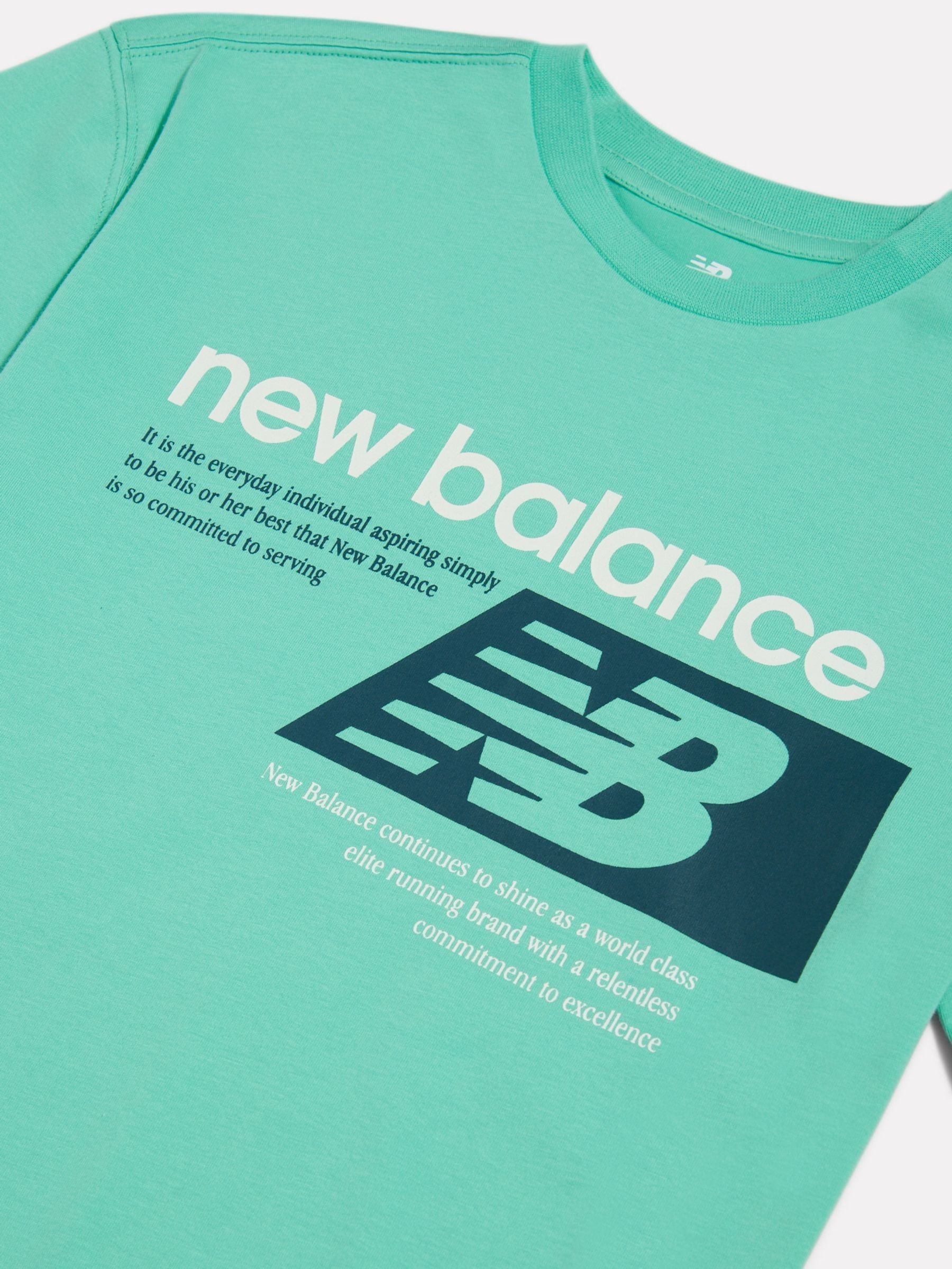 Dsiney Kidz - New Balance Green Authentic Brand Players Graphic T-Shirt image 3