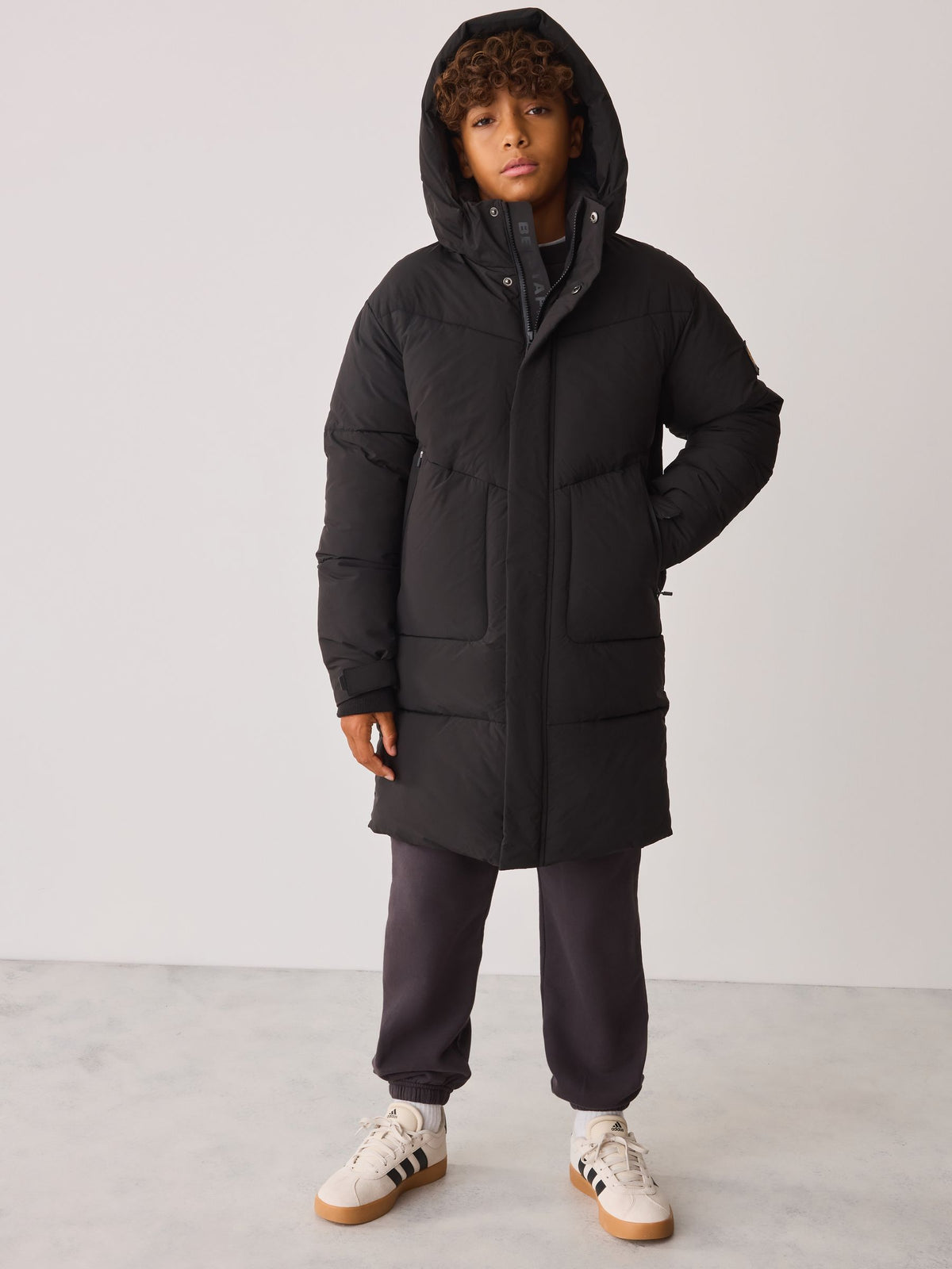 Belstaff Black Longline Padded Coat - image 2